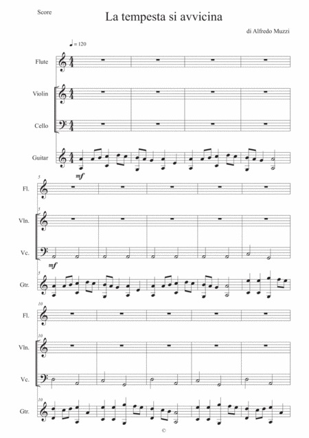 Free Sheet Music La Tempesta Si Avvicina