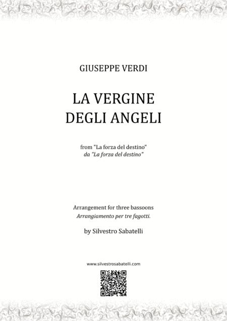 La Vergine Degli Angeli G Verdi Sheet Music