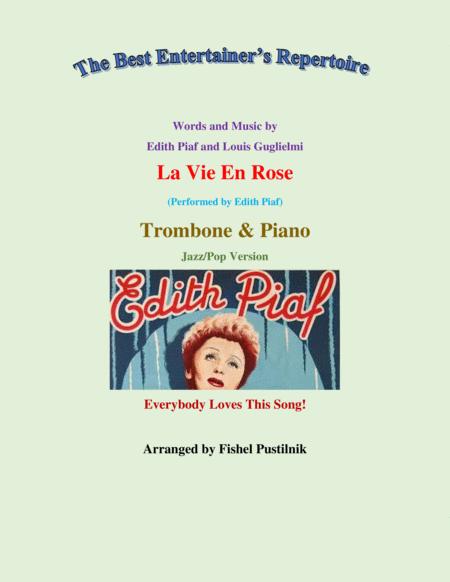 La Vie En Rose Jazz Pop Version For Trombone And Piano Video Sheet Music