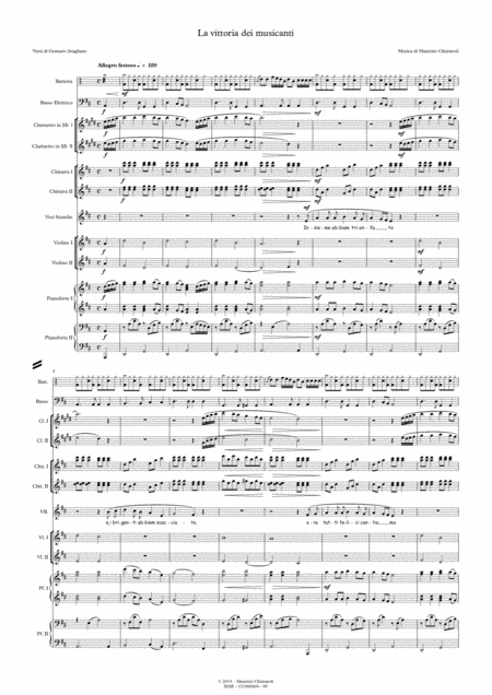 La Vittoria Dei Musicanti School Orchestra Version Sheet Music