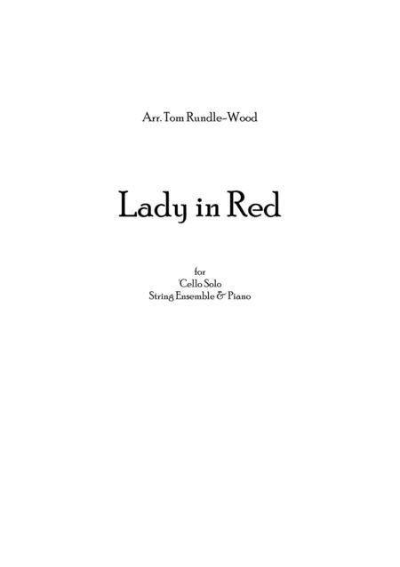 Lady In Red For String Ensemble Piano Sheet Music