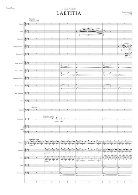 Free Sheet Music Laetitia