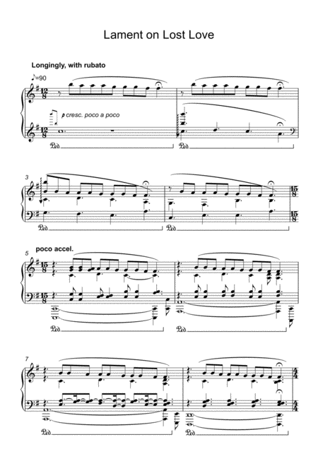 Lament On Lost Love Sheet Music