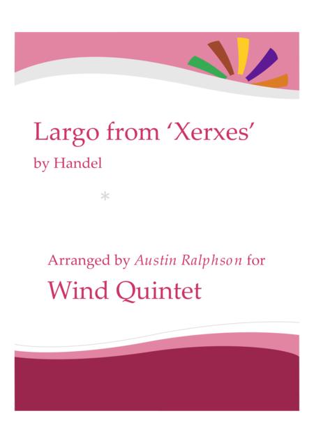 Largo From Xerxes Wind Quintet Sheet Music