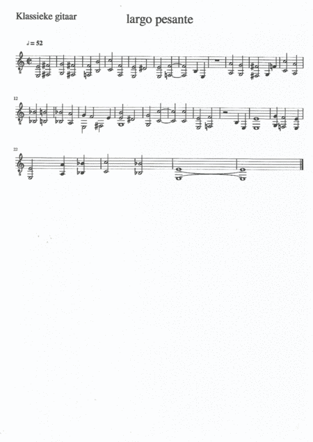 Free Sheet Music Largo Pesante