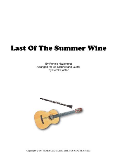 Last Of The Summer Wine Bb Clarinet Guitar Sheet Music