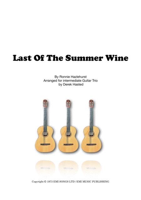 Last Of The Summer Wine Intermediate Guitar Trio Sheet Music