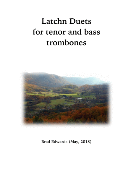 Latchn Duets For Tenor And Bass Trombone Sheet Music