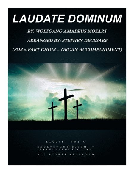 Free Sheet Music Laudate Dominum For 2 Part Choir Organ Accompaniment