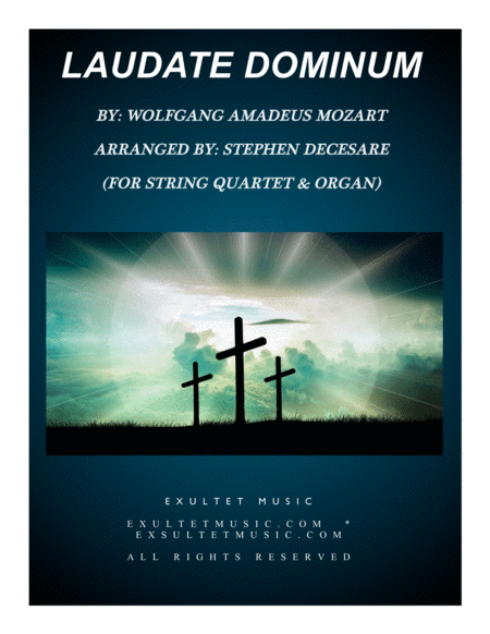 Laudate Dominum For String Quartet Organ Accompaniment Sheet Music