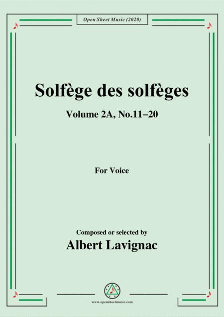 Free Sheet Music Lavignac Solfge Des Solfges Volume 2a No 11 20 For Voice