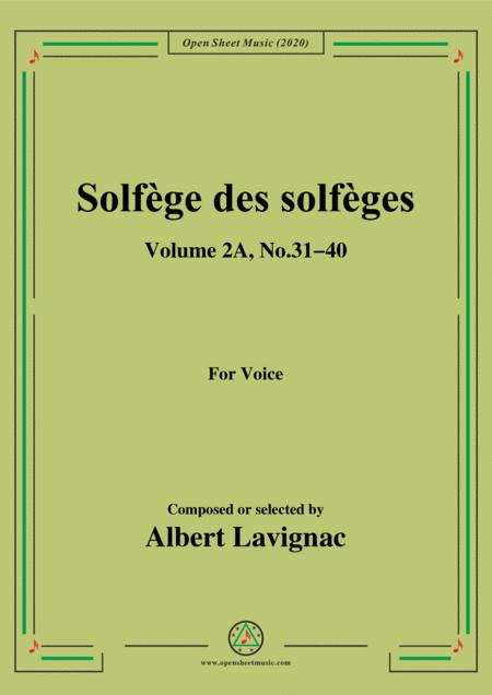 Free Sheet Music Lavignac Solfge Des Solfges Volume 2a No 31 40 For Voice