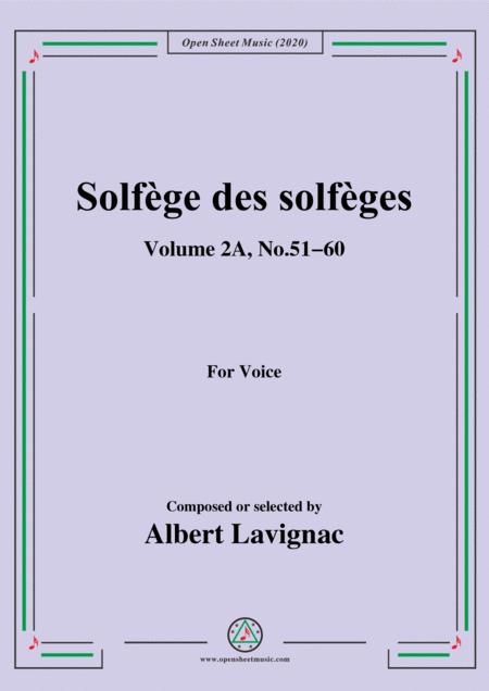 Free Sheet Music Lavignac Solfge Des Solfges Volume 2a No 51 60 For Voice