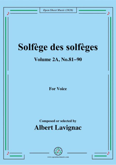 Free Sheet Music Lavignac Solfge Des Solfges Volume 2a No 81 90 For Voice