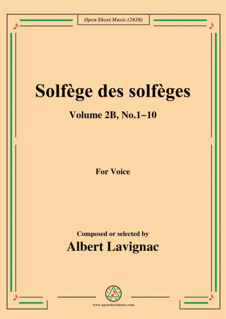 Free Sheet Music Lavignac Solfge Des Solfges Volume 2b No 1 10 For Voice