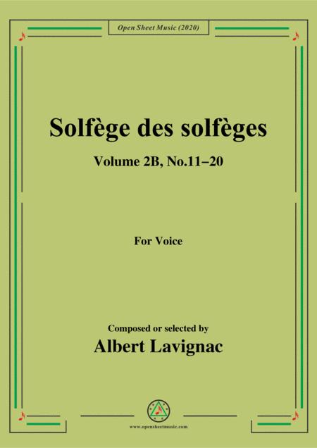 Free Sheet Music Lavignac Solfge Des Solfges Volume 2b No 11 20 For Voice