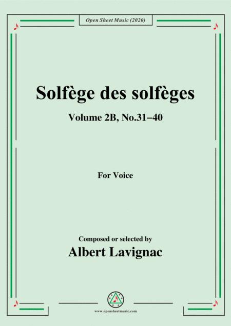 Free Sheet Music Lavignac Solfge Des Solfges Volume 2b No 31 40 For Voice