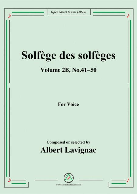 Free Sheet Music Lavignac Solfge Des Solfges Volume 2b No 41 50 For Voice