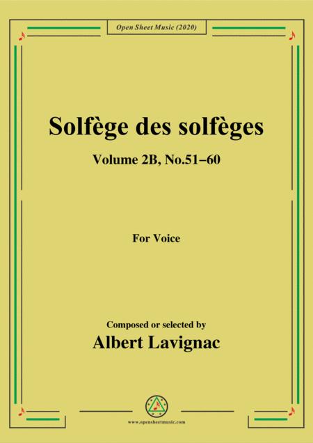 Free Sheet Music Lavignac Solfge Des Solfges Volume 2b No 51 60 For Voice