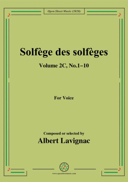 Free Sheet Music Lavignac Solfge Des Solfges Volume 2c No 1 10 For Voice