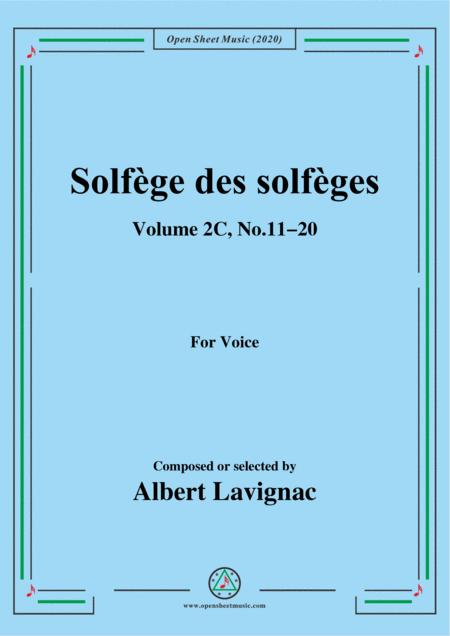 Free Sheet Music Lavignac Solfge Des Solfges Volume 2c No 11 20 For Voice