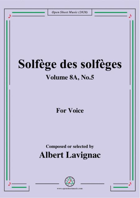 Free Sheet Music Lavignac Solfge Des Solfges Volume 8a No 5 For Voice