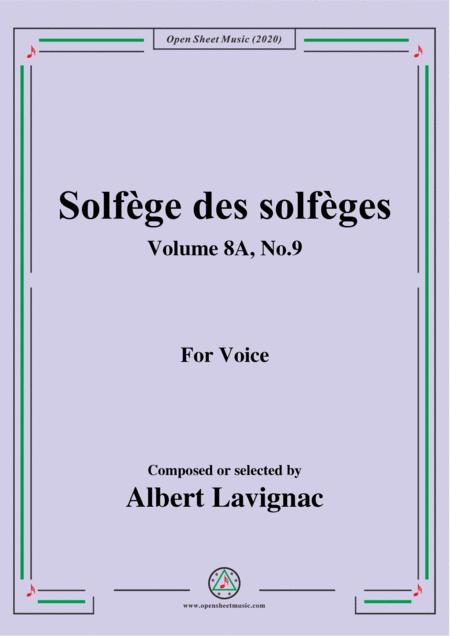 Free Sheet Music Lavignac Solfge Des Solfges Volume 8a No 9 For Voice