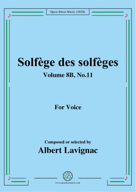 Free Sheet Music Lavignac Solfge Des Solfges Volume 8b No 11 For Voice