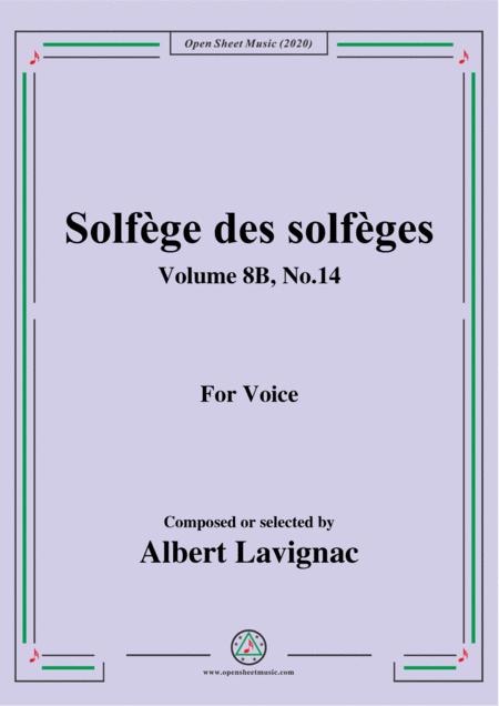 Free Sheet Music Lavignac Solfge Des Solfges Volume 8b No 14 For Voice