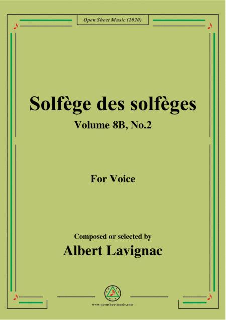 Free Sheet Music Lavignac Solfge Des Solfges Volume 8b No 2 For Voice
