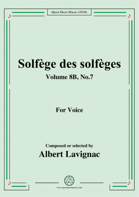 Free Sheet Music Lavignac Solfge Des Solfges Volume 8b No 7 For Voice
