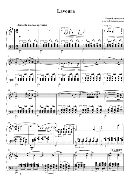 Free Sheet Music Lavoura