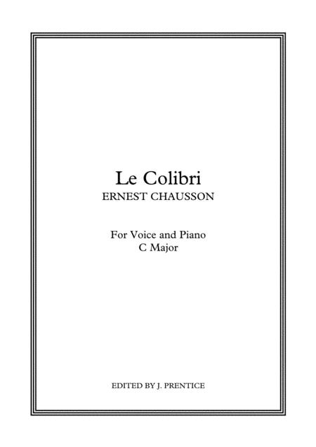 Le Colibri C Major Sheet Music