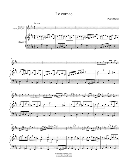 Le Cornac Duet Sheet Music