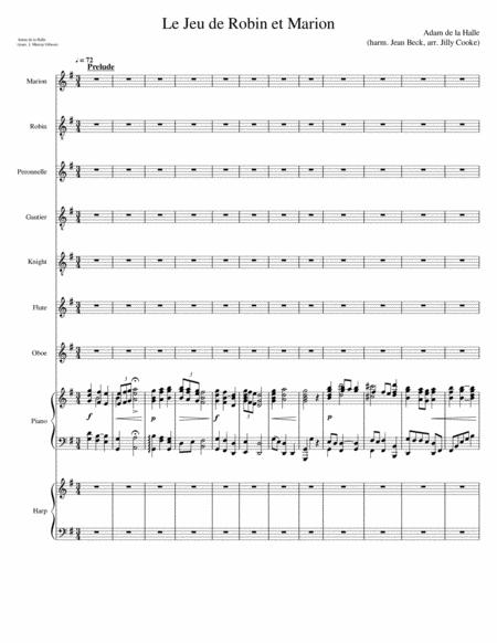 Free Sheet Music Le Jeu De Robin Et Marion