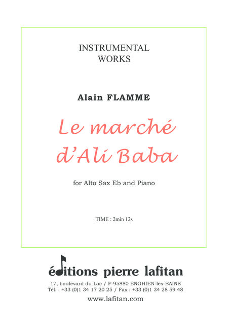 Free Sheet Music Le March D Ali Baba