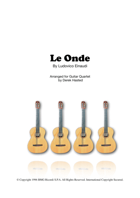Free Sheet Music Le Onde Guitar Quartet Large Ensemble