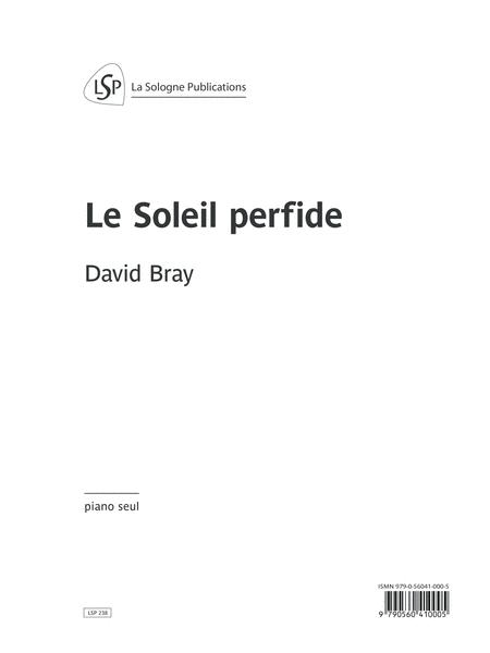 Free Sheet Music Le Soleil Perfide