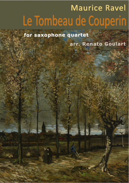 Le Tombeau De Couperin Saxophone Quartet Sheet Music