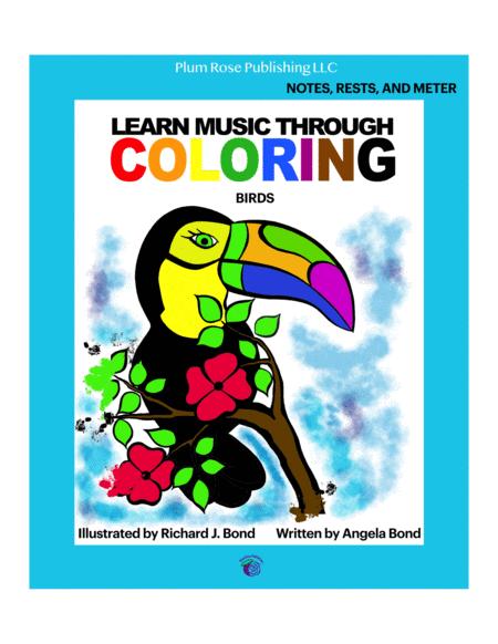 Free Sheet Music Learn Music Through Coloring Birds Notes Rests And Meter