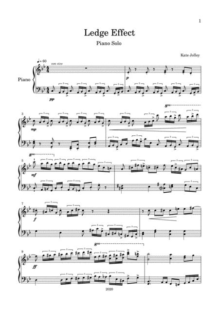 Ledge Effect Piano Solo Sheet Music