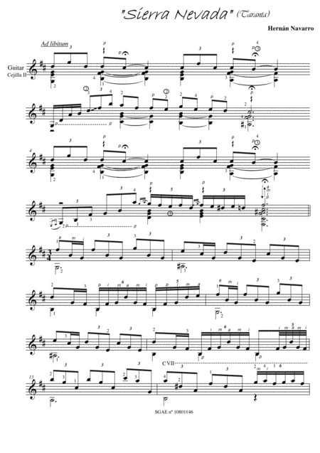 Free Sheet Music Lejana