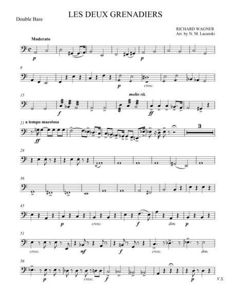 Free Sheet Music Les Deux Grenadiers