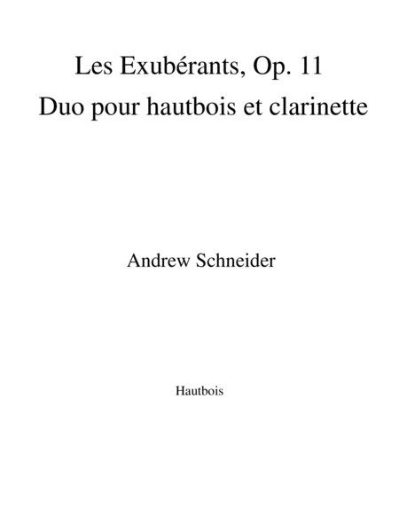 Free Sheet Music Les Exubrants Op 11