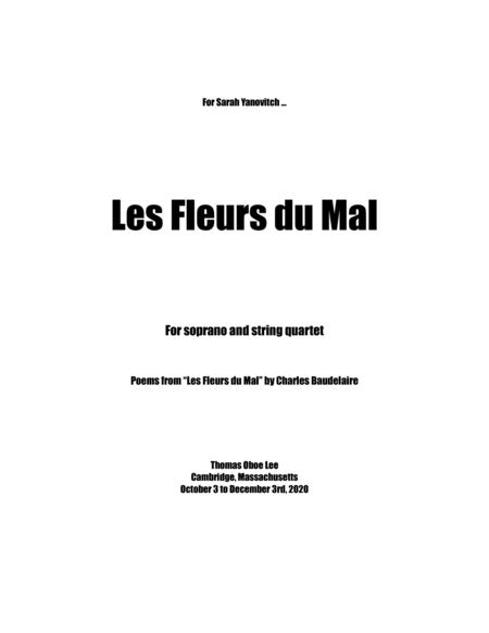 Free Sheet Music Les Fleurs Du Mal 2020 For Soprano And String Quartet