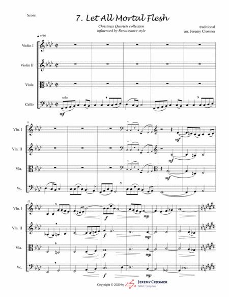 Let All Mortal Flesh String Quartet Advanced Sheet Music