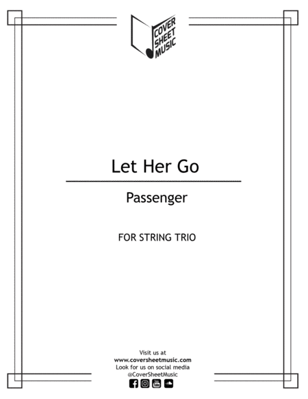 Free Sheet Music Let Her Go String Trio