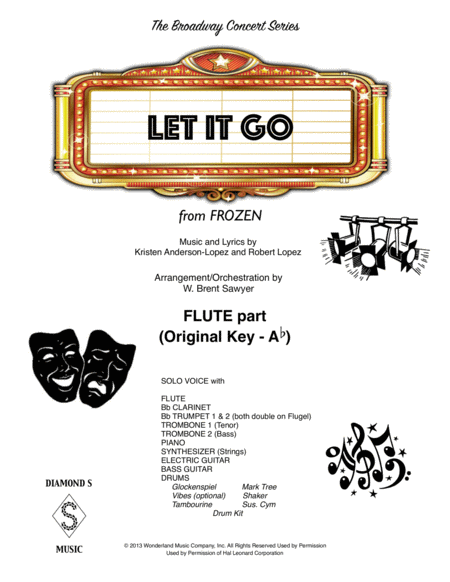 Let It Go From Frozen Flute Part Sheet Music