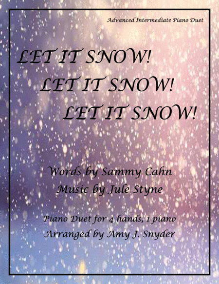 Let It Snow Let It Snow Let It Snow Piano Duet Sheet Music