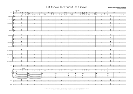 Let It Snow Let It Snow Let It Snow Vocal With Big Band Sheet Music